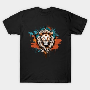 Graffiti Paint Lion Creative Inspiration T-Shirt